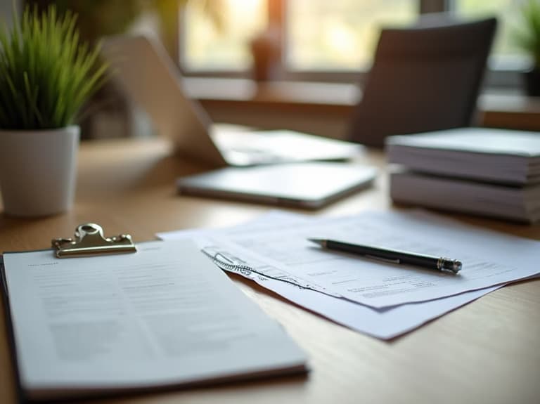 Professional accounting workspace